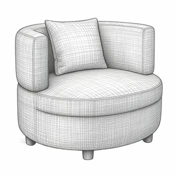 Fauteuil  ' Gina '