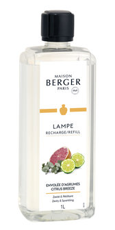 Lampe Berger &#039; Envol&eacute;e d&rsquo;Agrumes / Citrus Breeze &#039; 1L
