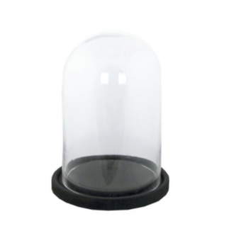 Home Society ' Stolp Glas Met Zwart Plateau ' L