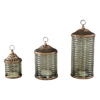 PTMD ' Decoritz Led Lantaarn Groen ' L