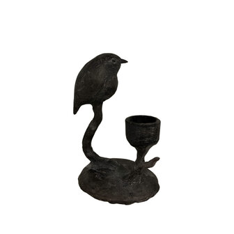 Home Society &#039; Kandelaar Birdy Zwart &#039; Groot