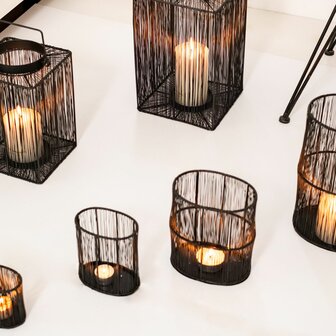 Home Society &#039; Lantaarn Nonnu Zwart &#039; Groot 