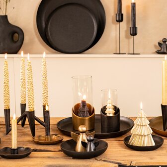 Home Society &#039; Dinerkaars Dennenappel &#039; Goud