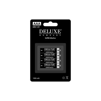 Deluxe HomeArt &#039; AAA Batterijen &#039; (  4ps. )
