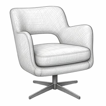 Fauteuil  ' Cora '