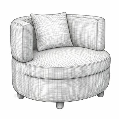 Fauteuil  ' Gina '