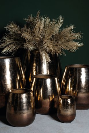 PTMD ' Fab Goud/ Antiek Koper Metalen Pot ' S
