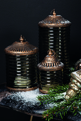 PTMD ' Decoritz Led Lantaarn Groen ' L