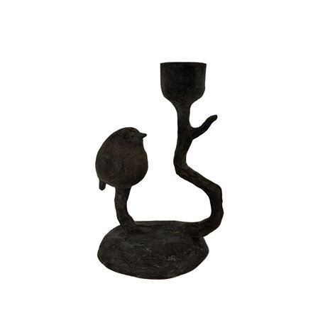 Home Society ' Kandelaar Birdy Zwart ' Klein