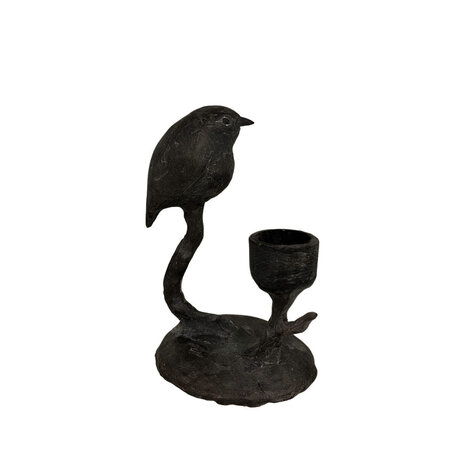 Home Society ' Kandelaar Birdy Zwart ' Groot