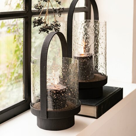 Home Society ' Lantaarn Cleo Zwart ' L 