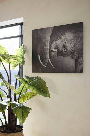 House of Nature ' Wanddecoratie Metaal ' Olifant